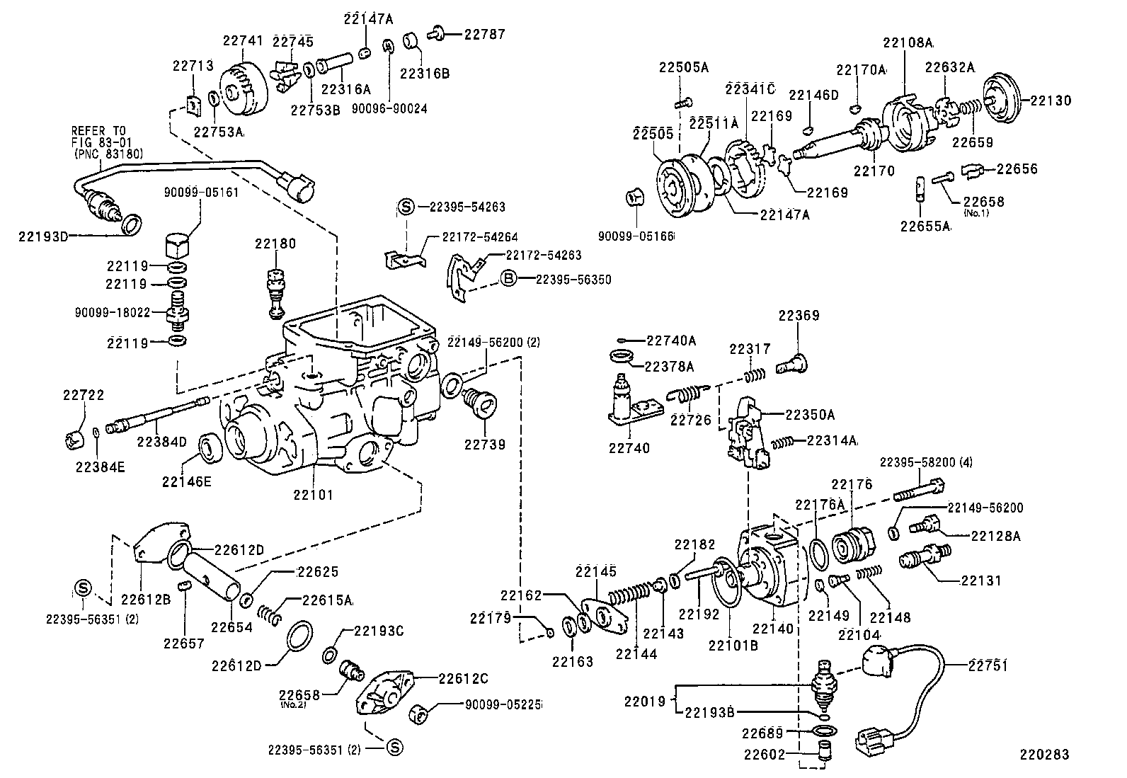 22101-1C250 HOUSING SUB-ASSY, INJECTION PUMP product image
