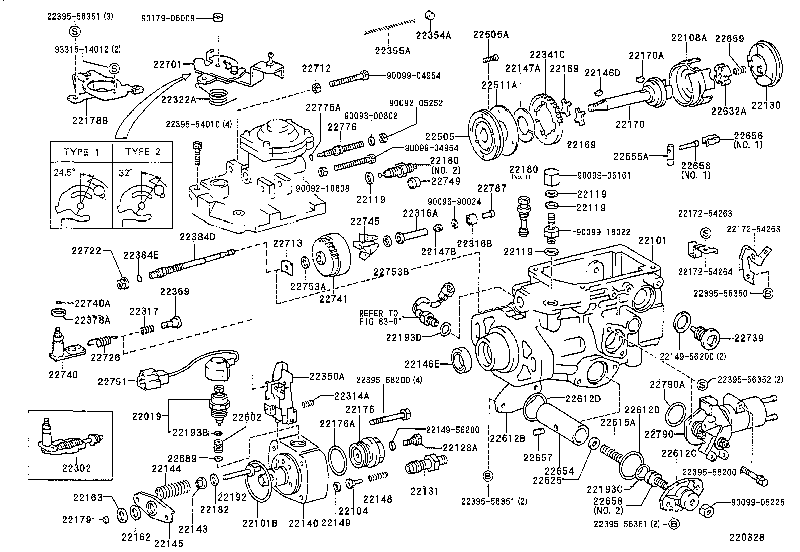 22101-64260 HOUSING SUB-ASSY, INJECTION PUMP product image