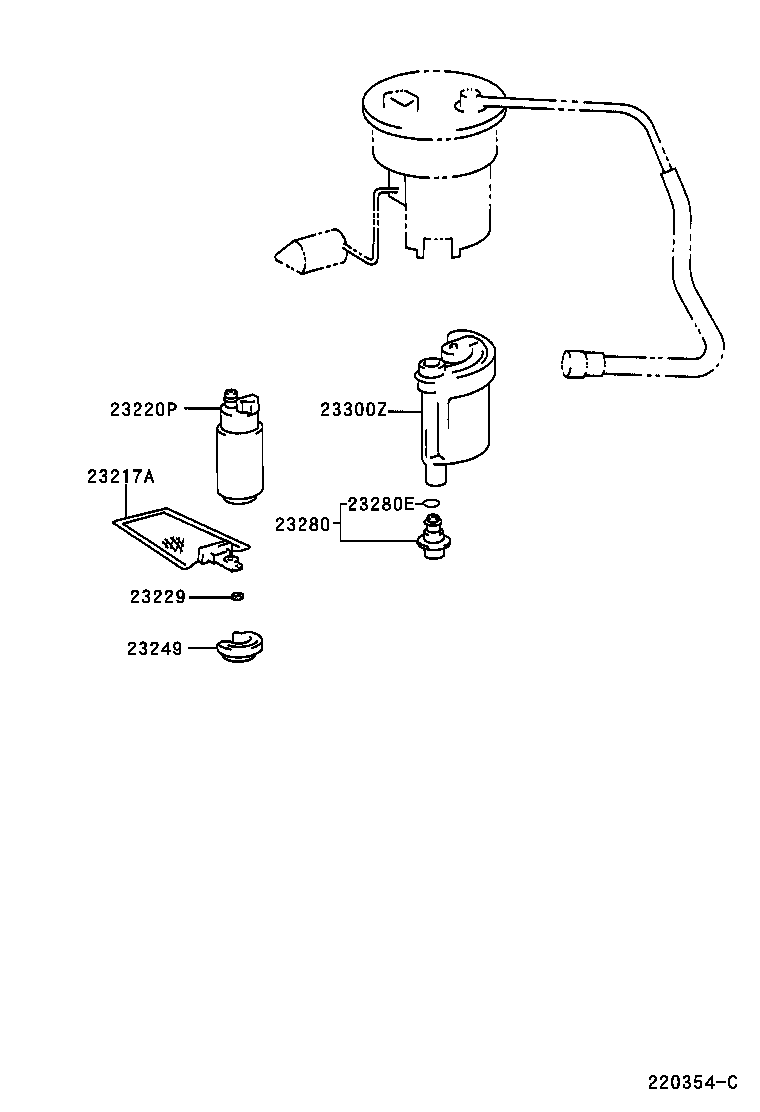 23901-0D020 TUBE SUB-ASSY, FUEL product image