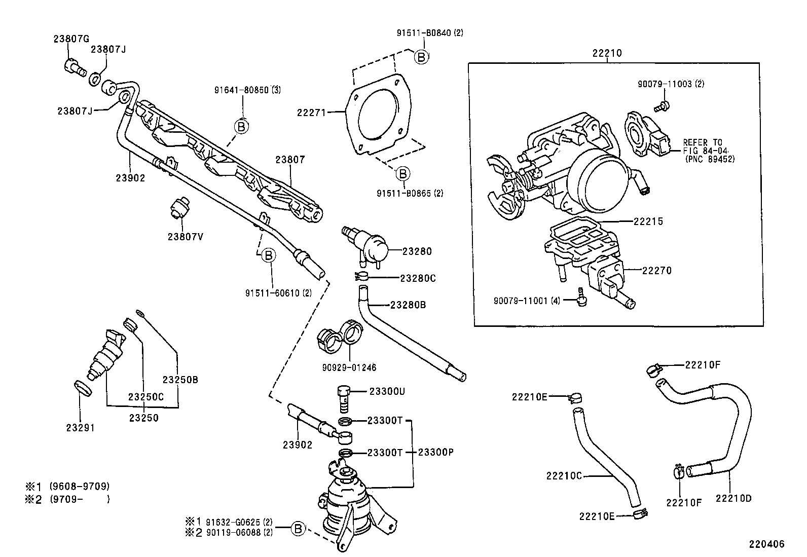 16264-88461 HOSE, WATER BY-PASS, NO.1 product image