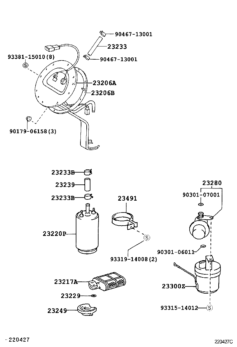 22210-46100 BODY ASSY, THROTTLE product image