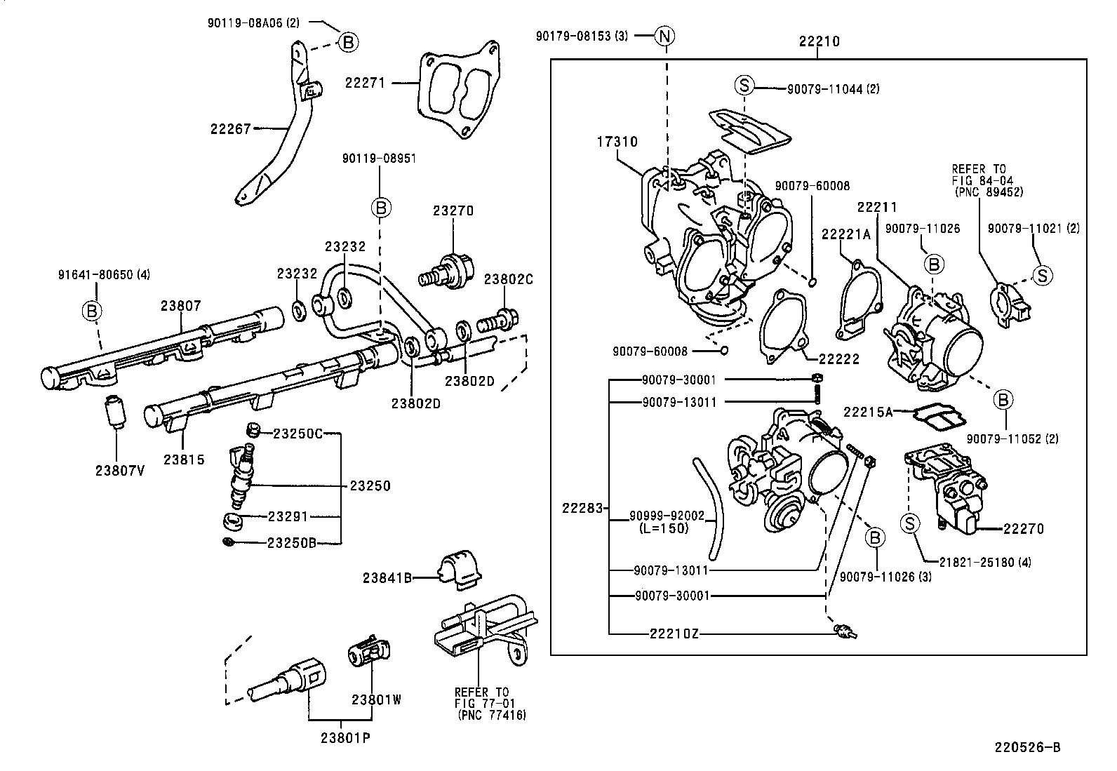 23841-74010 CLAMP, FUEL PIPE, NO.1(FOR EFI) product image