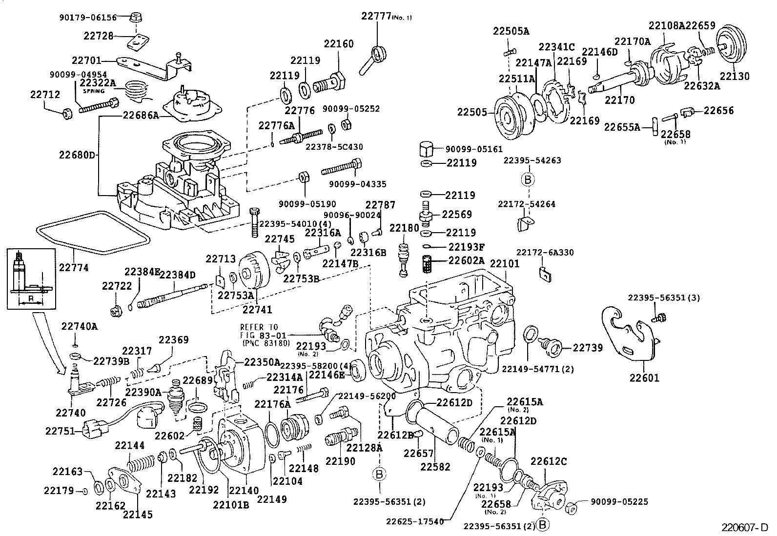 22101-1C250 HOUSING SUB-ASSY, INJECTION PUMP product image