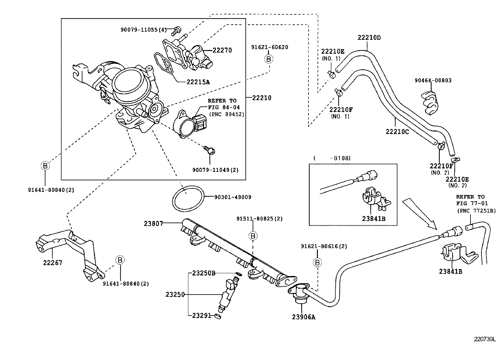 22210-21010 BODY ASSY, THROTTLE product image