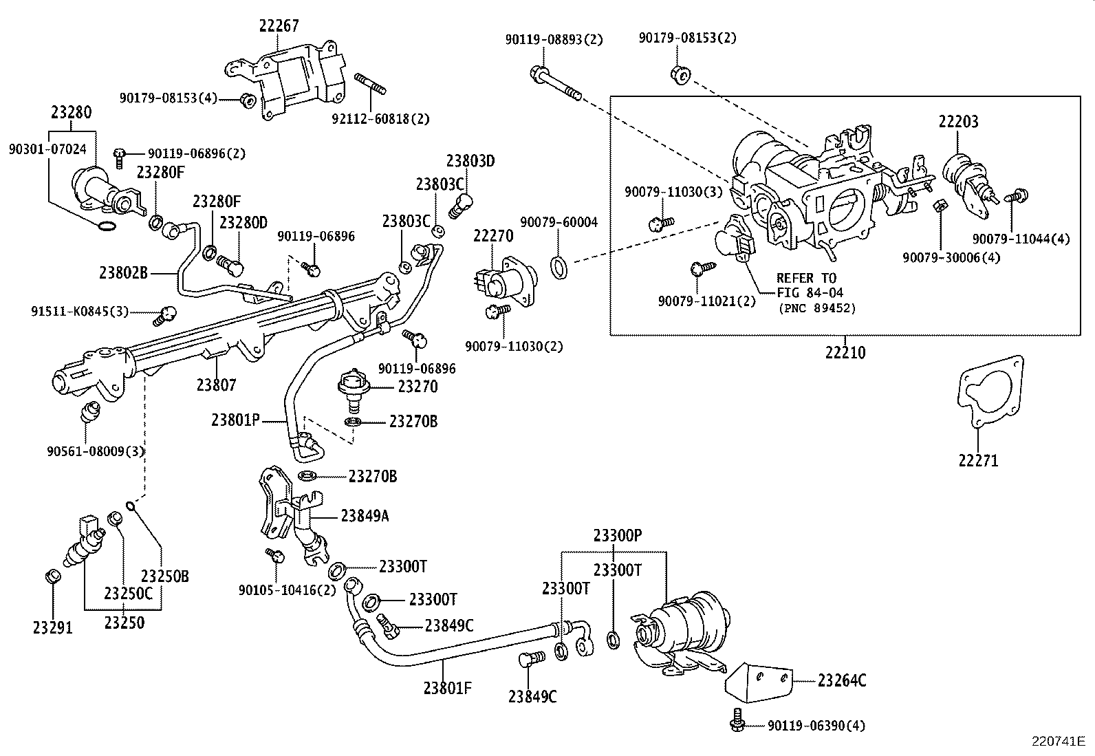 22030-46050 BODY ASSY, THROTTLE product image