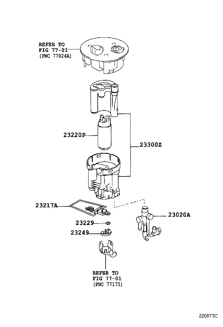 23841-74010 CLAMP, FUEL PIPE, NO.1(FOR EFI) product image