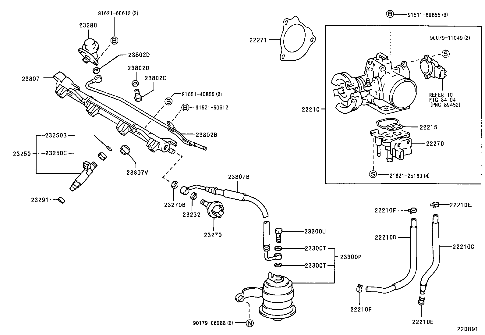 23280-74151 REGULATOR ASSY, FUEL PRESSURE product image