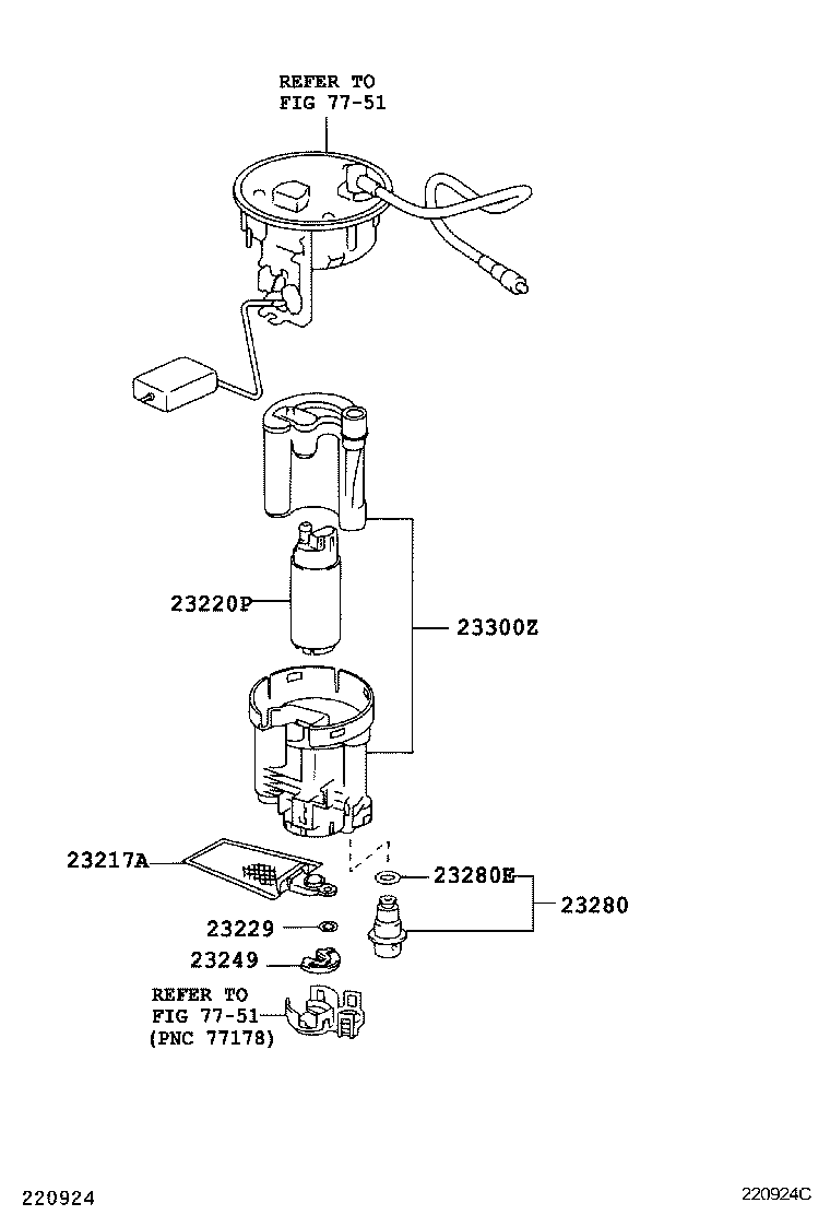 23221-28020 PUMP ASSY, FUEL product image