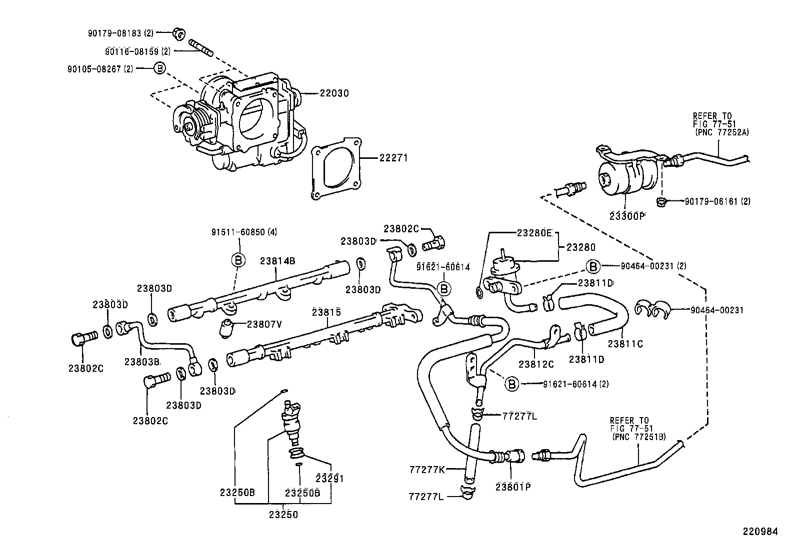 23280-62030 REGULATOR ASSY, FUEL PRESSURE product image