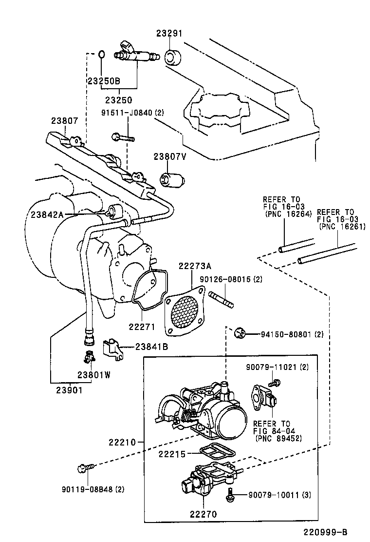 22267-22010 BRACKET, THROTTLE BODY product image