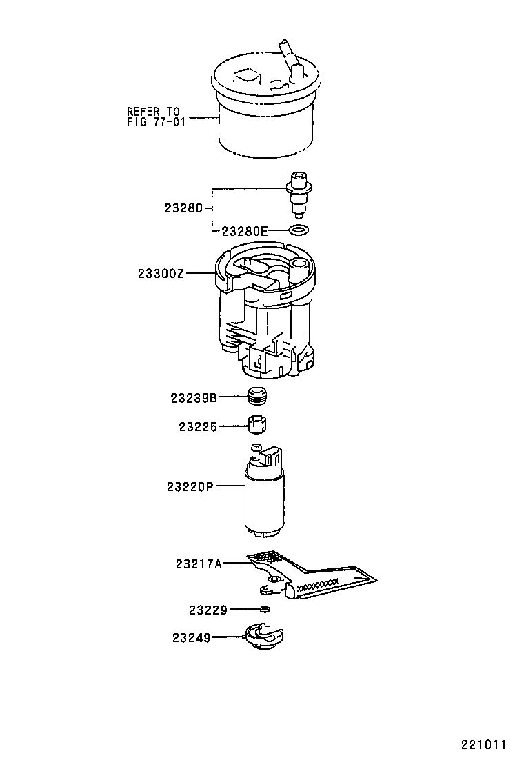 23217-0D140 FILTER, FUEL PUMP product image