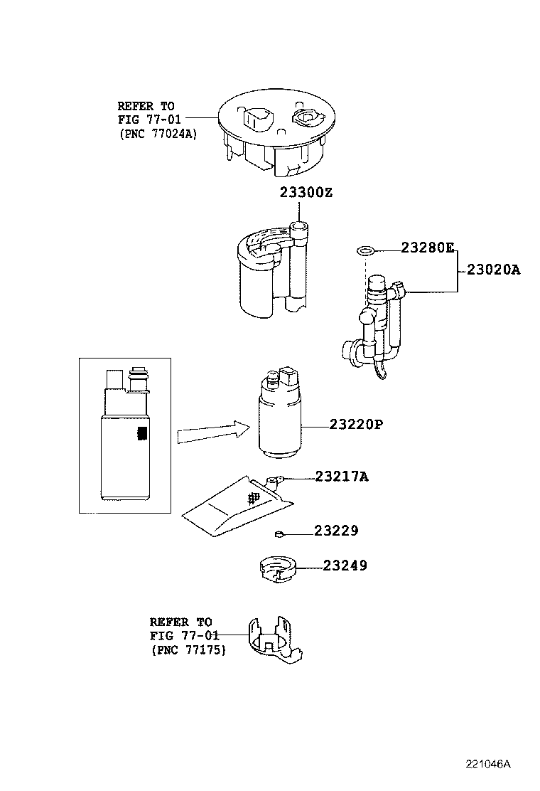 23841-74010 CLAMP, FUEL PIPE, NO.1(FOR EFI) product image