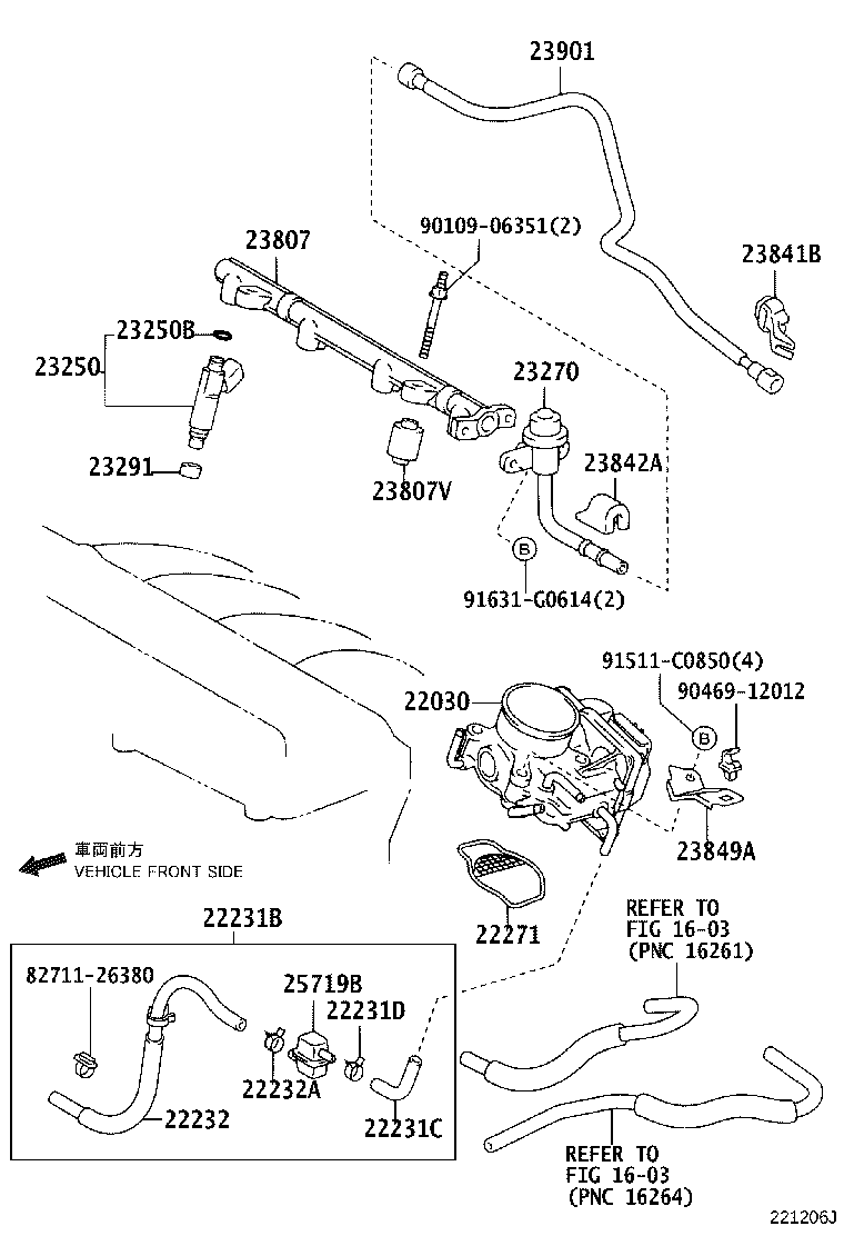 23901-28210 TUBE SUB-ASSY, FUEL product image