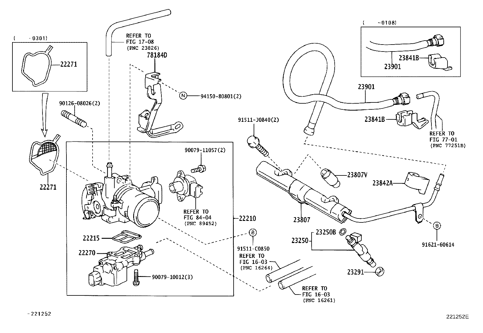 22210-21010 BODY ASSY, THROTTLE product image