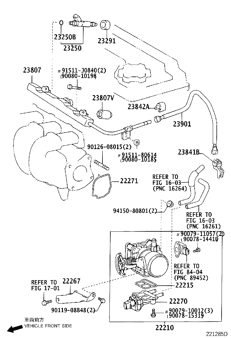 22210-22170 BODY ASSY, THROTTLE product image