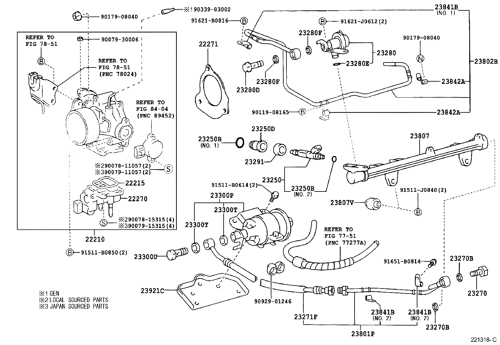 23280-74180 REGULATOR ASSY, FUEL PRESSURE product image