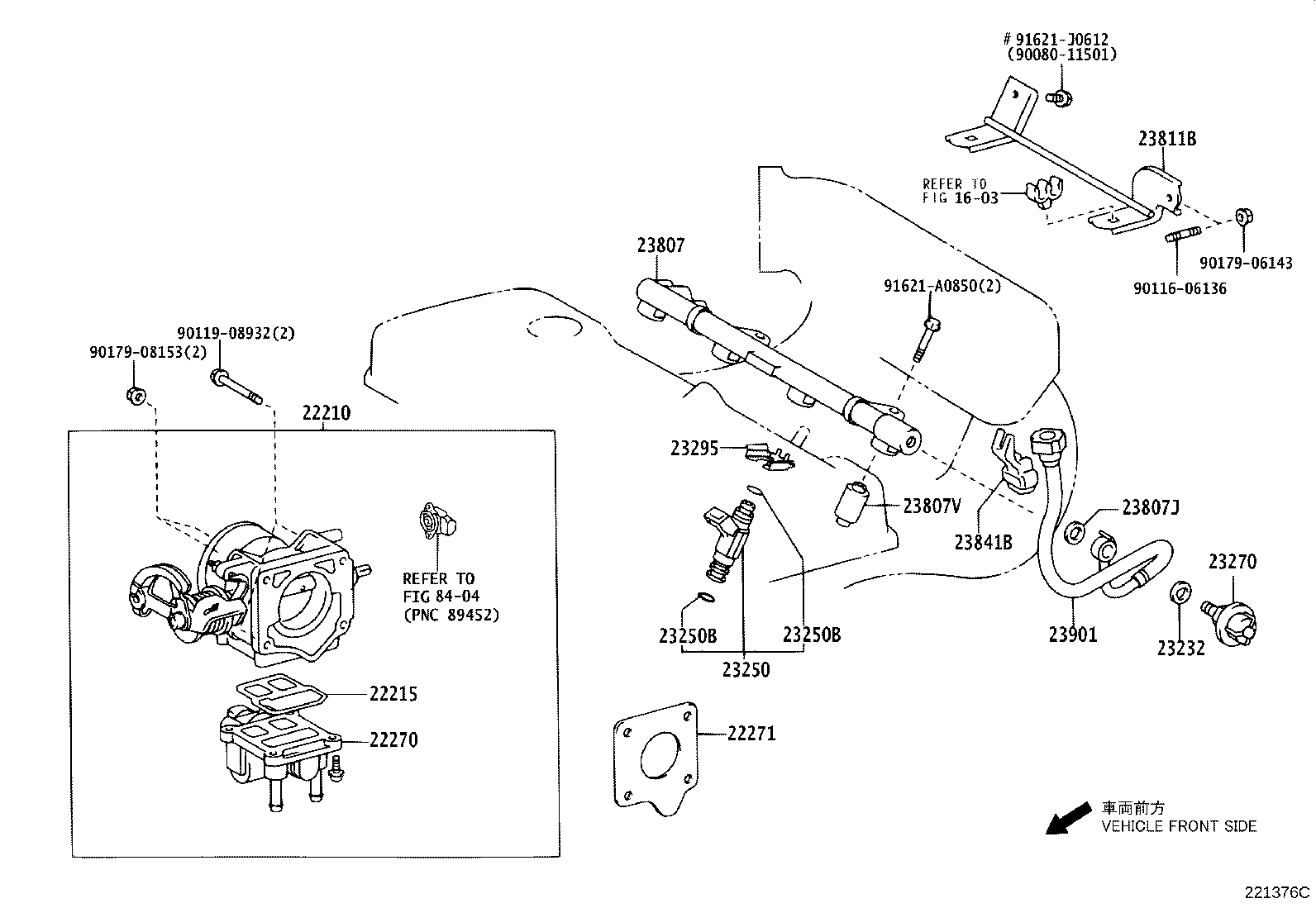 22215-0D070 GASKET, THROTTLE BODY COVER product image