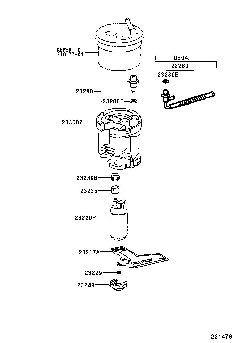 23280-20060 REGULATOR ASSY, FUEL PRESSURE product image