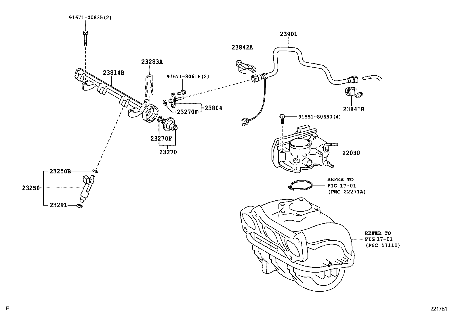 23209-39145 INJECTOR ASSY, FUEL product image