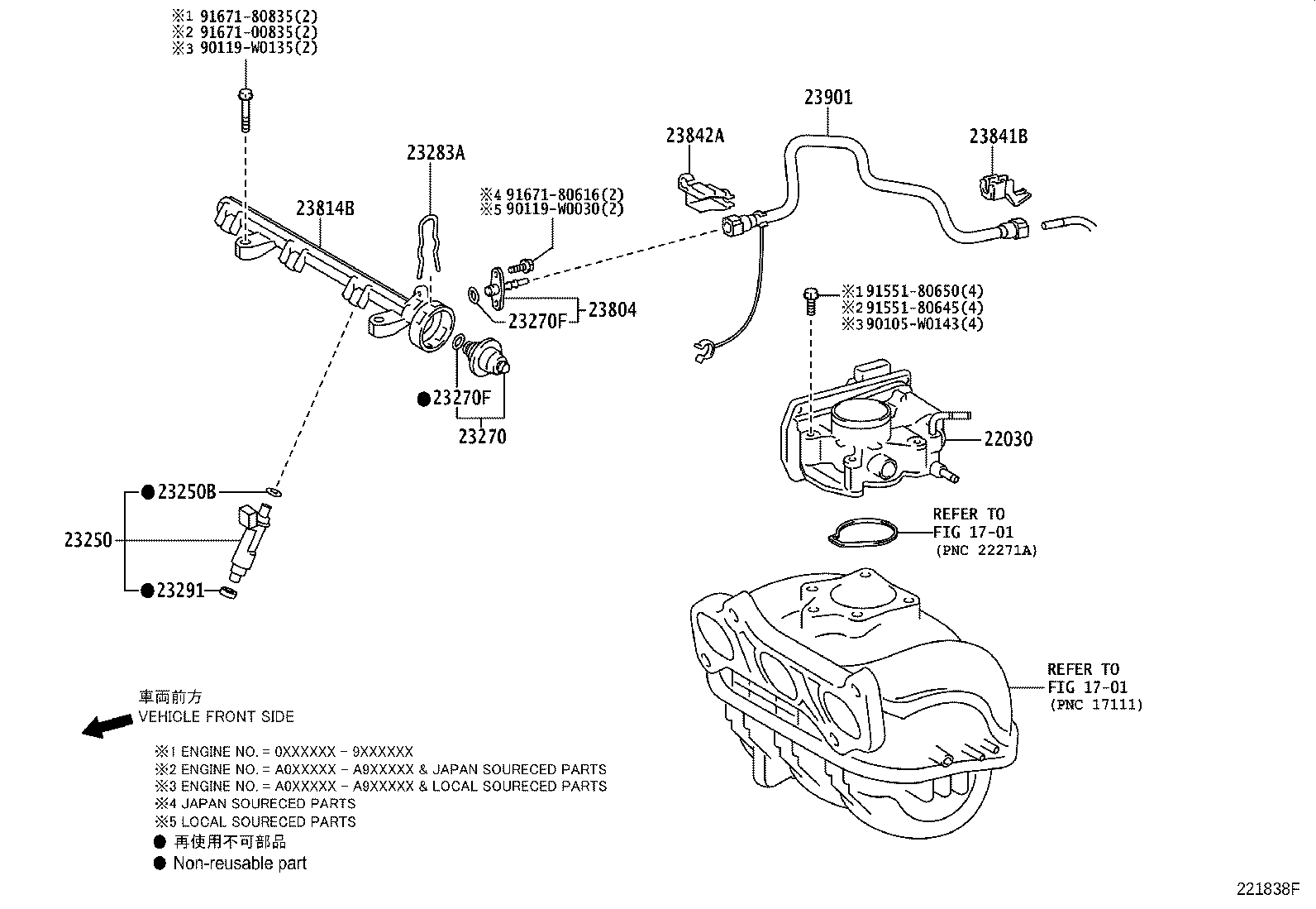 23209-21091 INJECTOR ASSY, FUEL product image