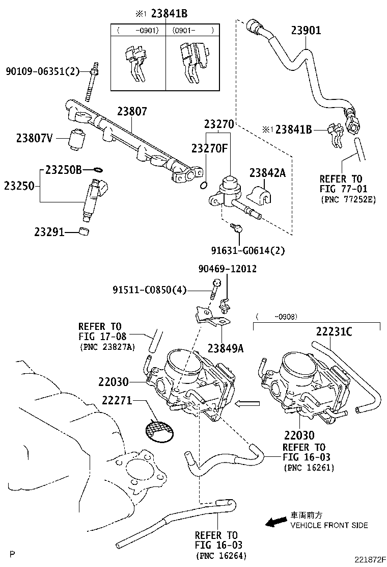 22030-28071 BODY ASSY, THROTTLE W/MOTOR product image