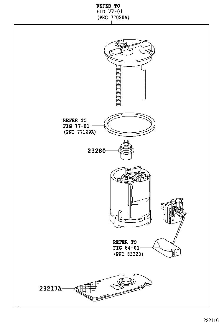 23217-0D140 FILTER, FUEL PUMP product image