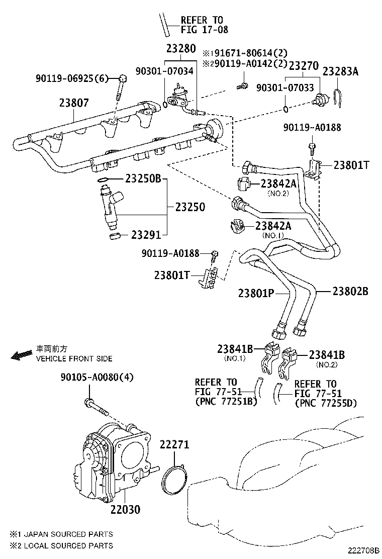 23901-0P150 TUBE SUB-ASSY, FUEL product image
