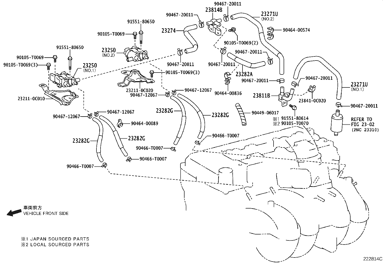 23280-75130 REGULATOR ASSY, FUEL PRESSURE product image