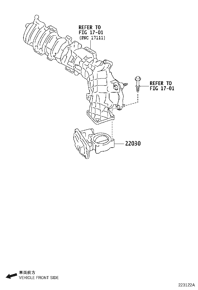 22030-WA010 BODY ASSY, THROTTLE W/MOTOR product image