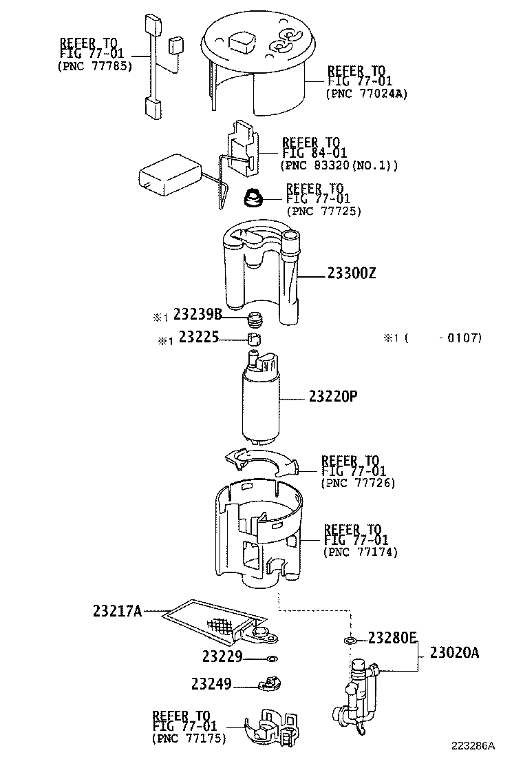 23217-46090 FILTER, FUEL PUMP product image