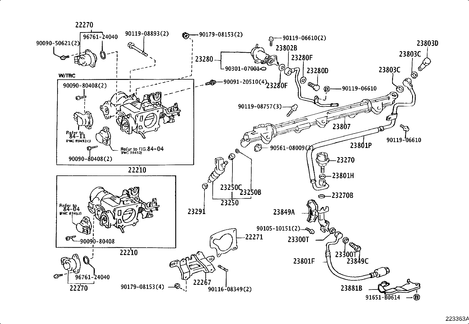 22210-46280 BODY ASSY, THROTTLE product image