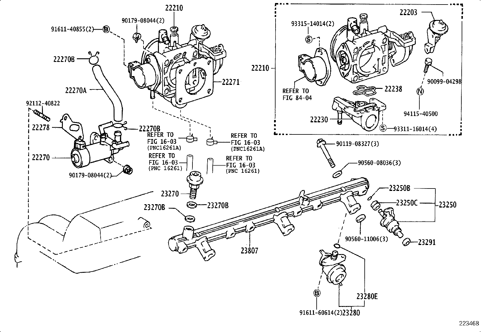 22210-70200 BODY ASSY, THROTTLE product image