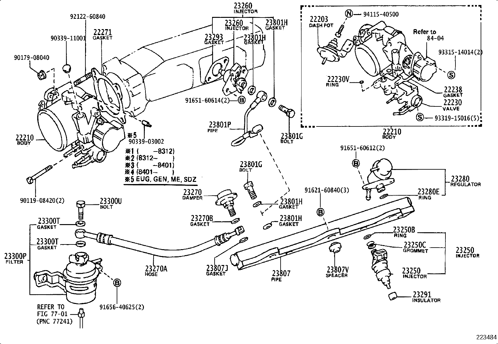 22210-16030 BODY ASSY, THROTTLE product image