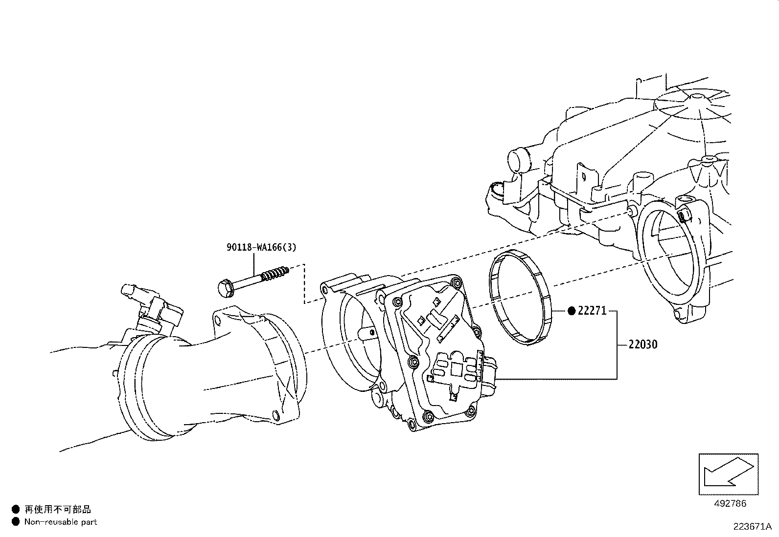 17138-WAA01 BRACKET, THROTTLE BODY product image