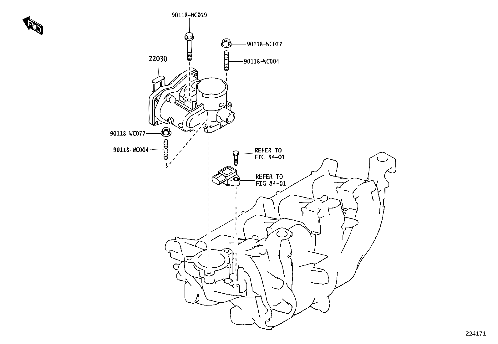 22030-F3010 BODY ASSY, THROTTLE W/MOTOR product image