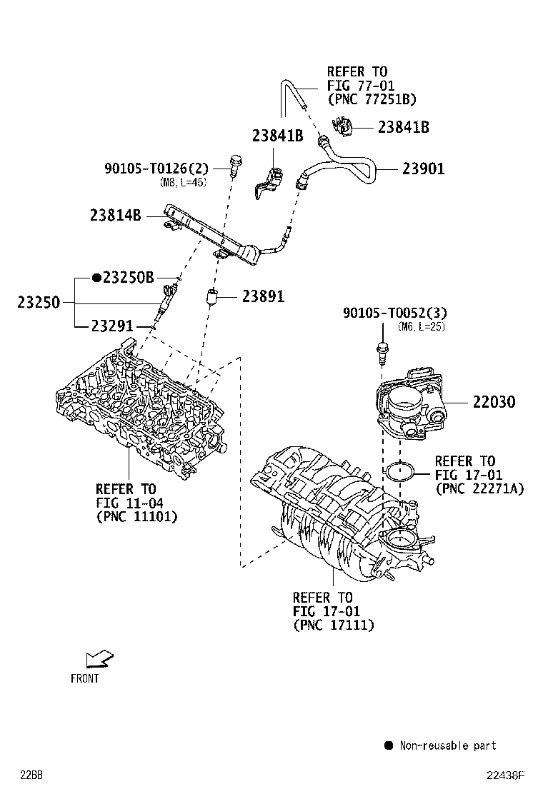 22208-BZ010 BRACKET, THROTTLE BODY product image