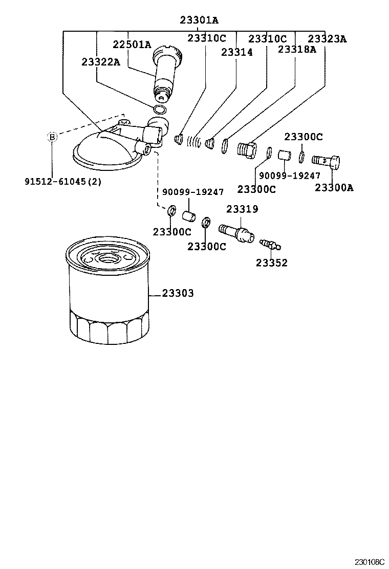 23922-58020 SUPPORT, FUEL SEDIMENTER product image