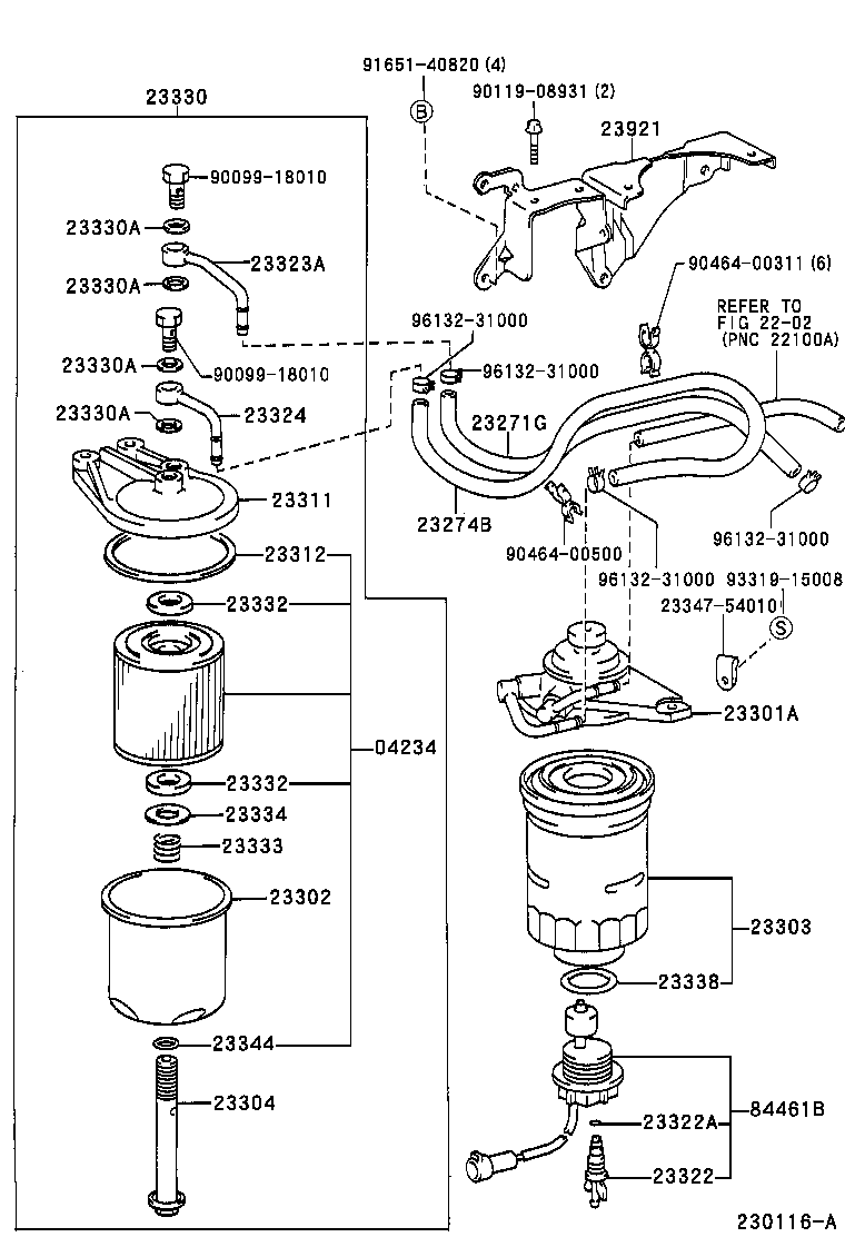 23274-17050 HOSE, FUEL, NO.3 product image