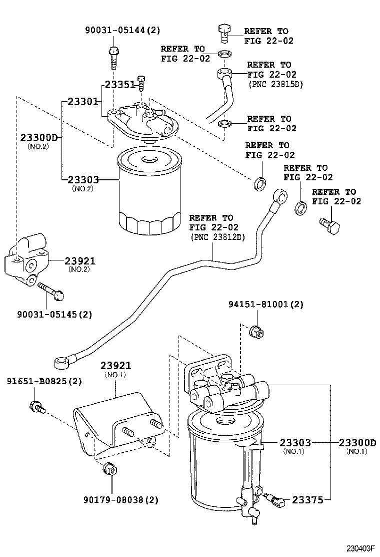23264-78030 BRACKET(FOR FUEL FILTER SUPPORT) product image