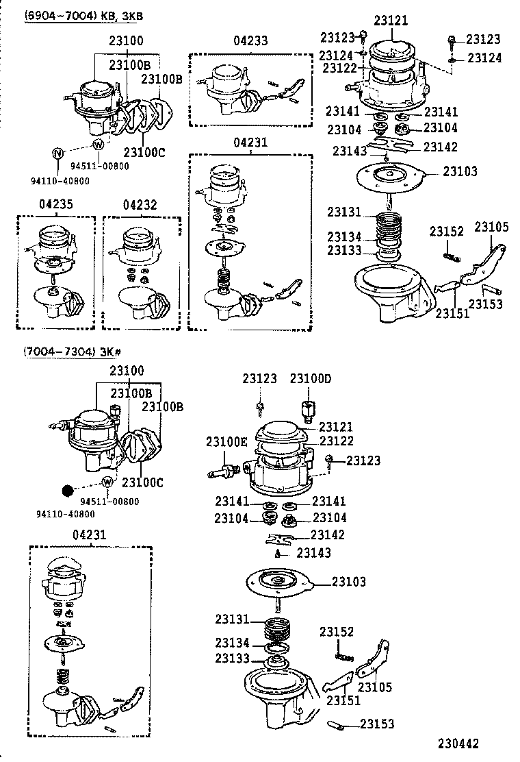 04231-10021 PUMP KIT, FUEL product image