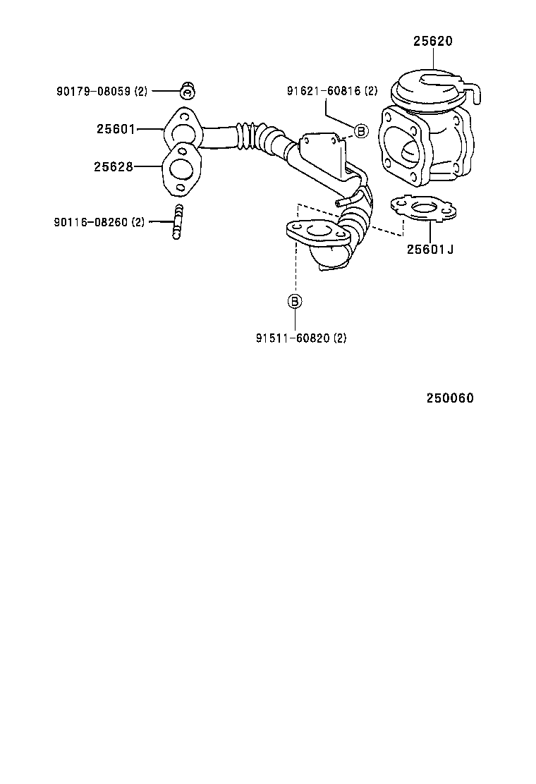 25634-58010 GASKET(FOR EGR PIPE, NO.1) product image