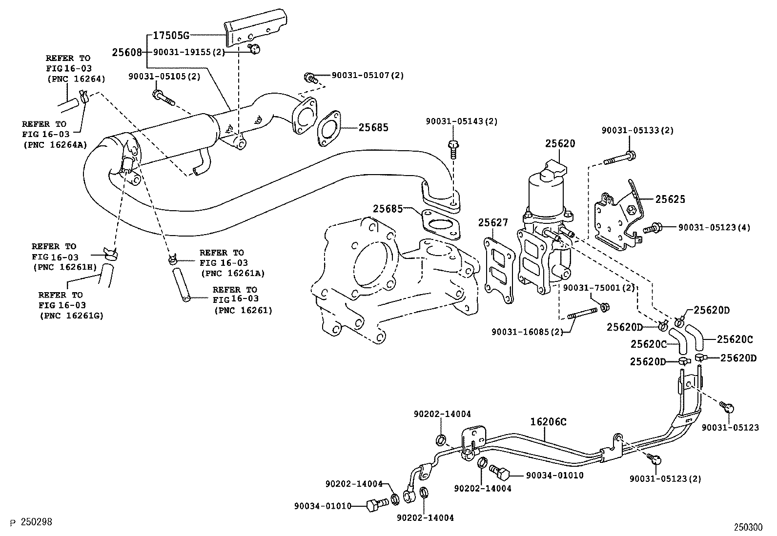 23809-78010 BRACKET, EGR VALVE product image