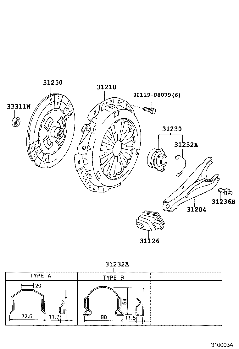 31210-35290 COVER ASSY, CLUTCH product image
