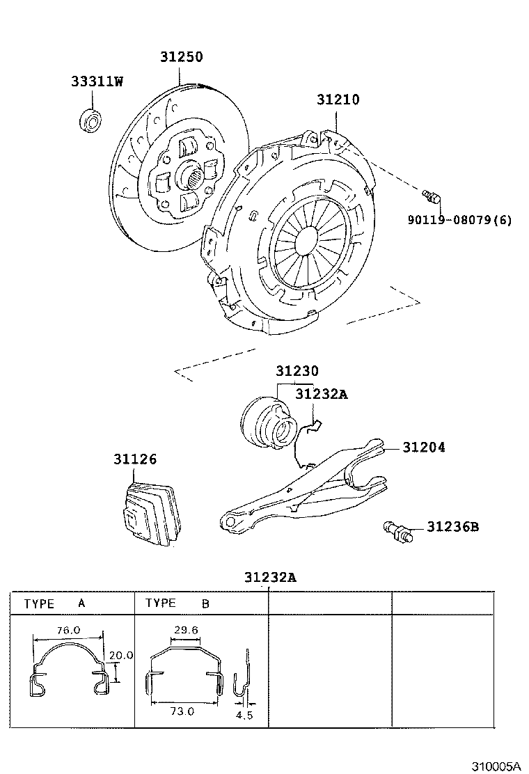 31210-35290 COVER ASSY, CLUTCH product image