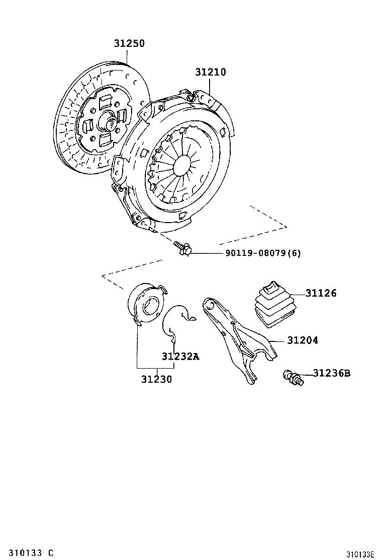 31210-02170 COVER ASSY, CLUTCH product image