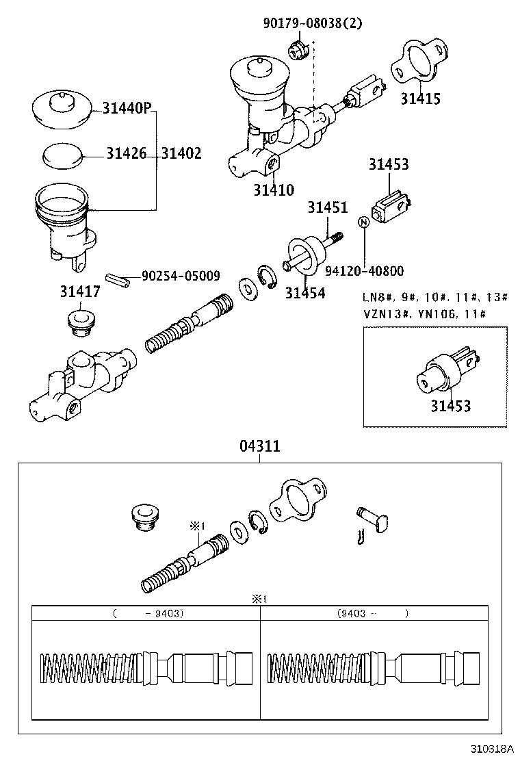 31416-35010 UNION, CLUTCH MASTER CYLINDER INLET product image