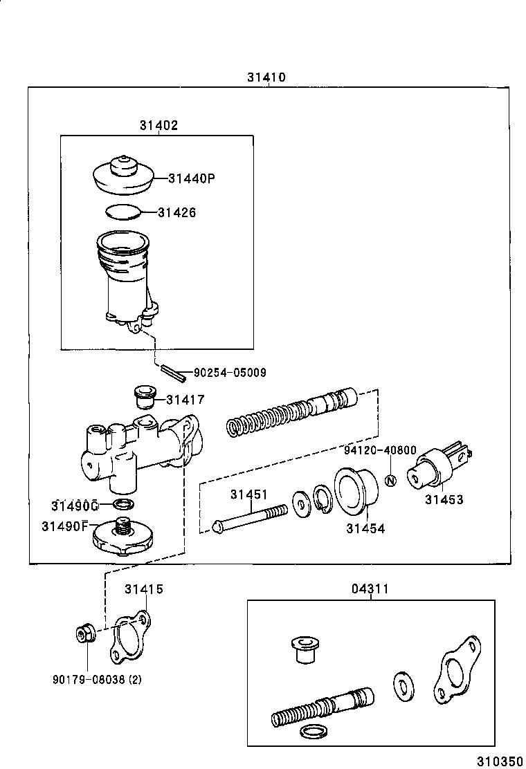 31416-35010 UNION, CLUTCH MASTER CYLINDER INLET product image