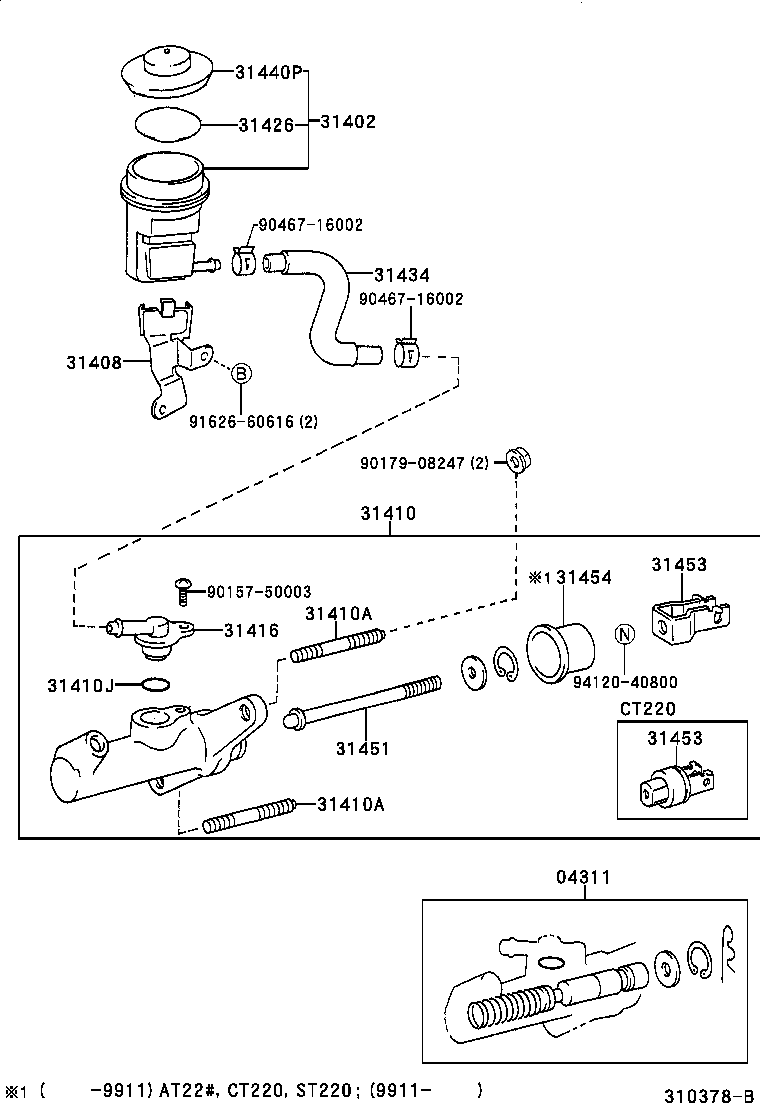 31405-35020 CAP ASSY, CLUTCH MASTER CYLINDER RESERVOIR FILLER product image
