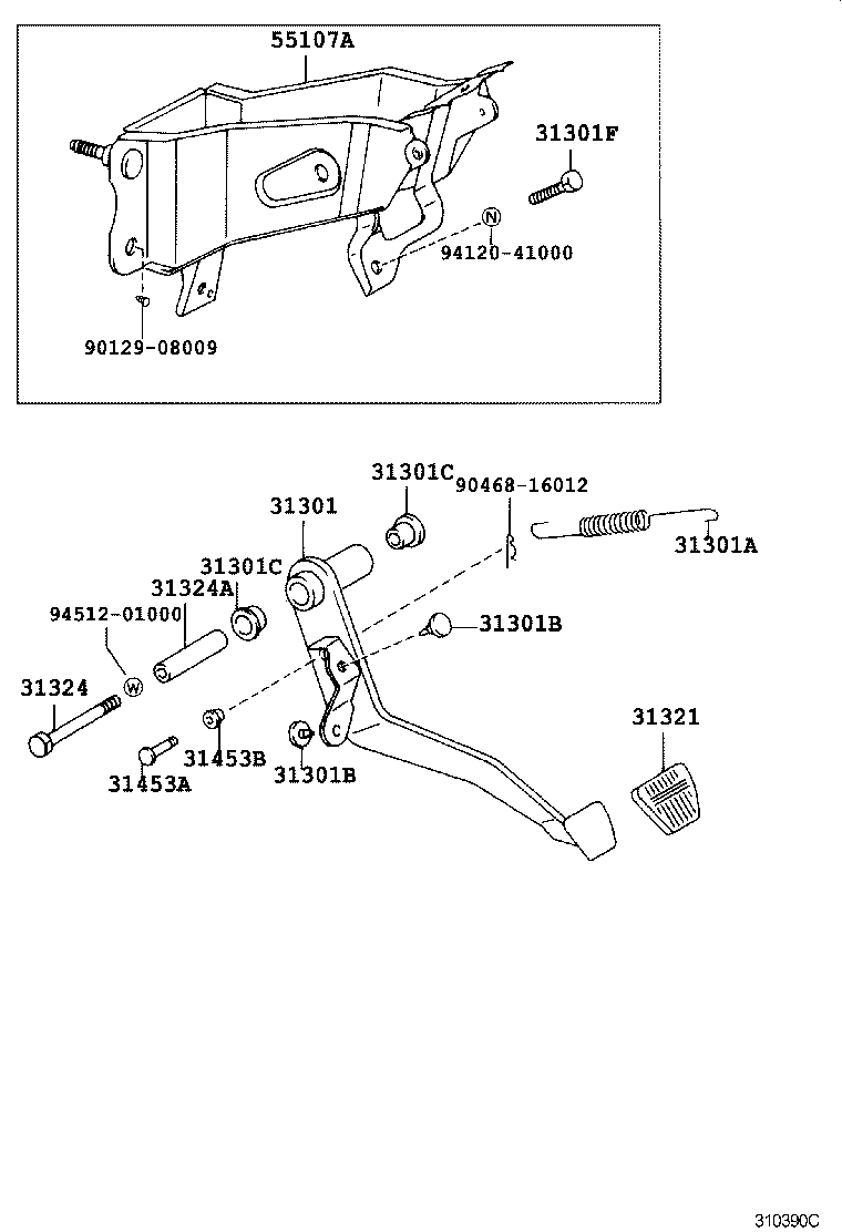31481-35480 TUBE, CLUTCH MASTER CYLINDER TO FLEXIBLE HOSE product image
