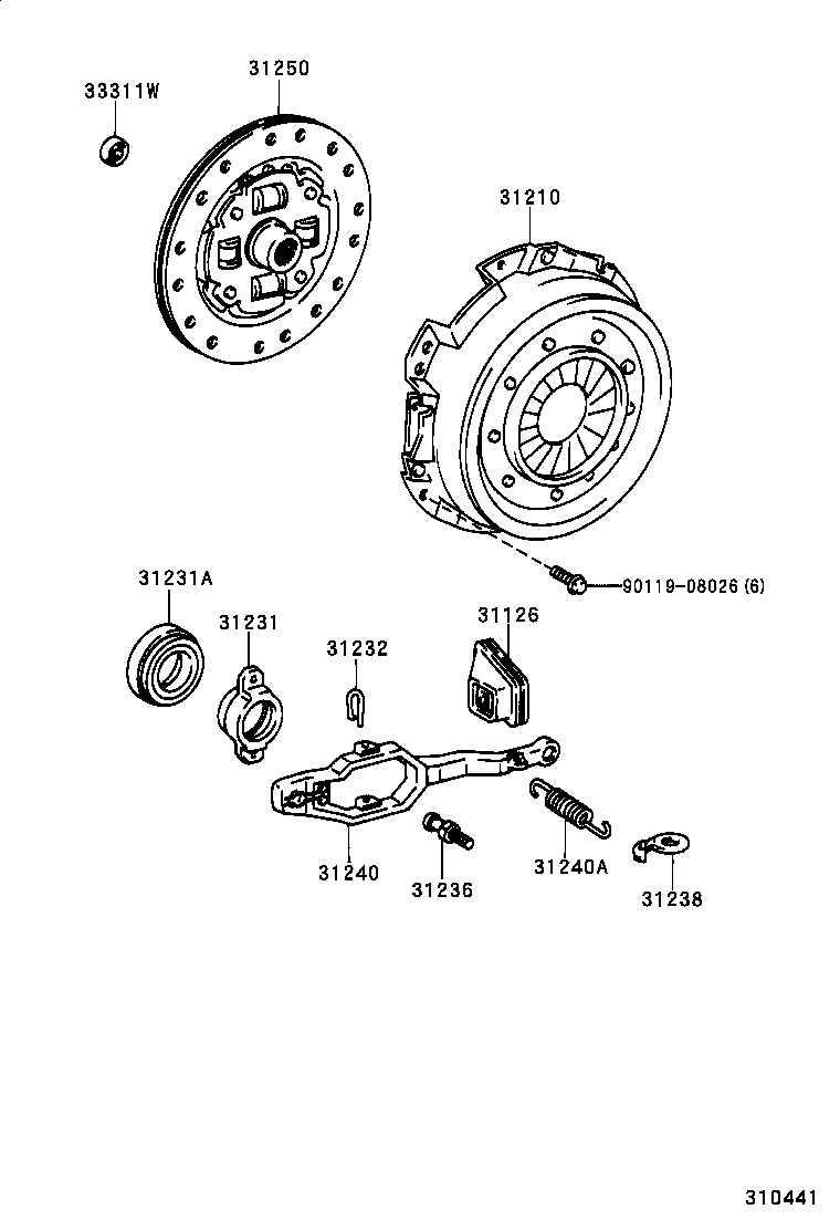 31250-28023 DISC ASSY, CLUTCH product image